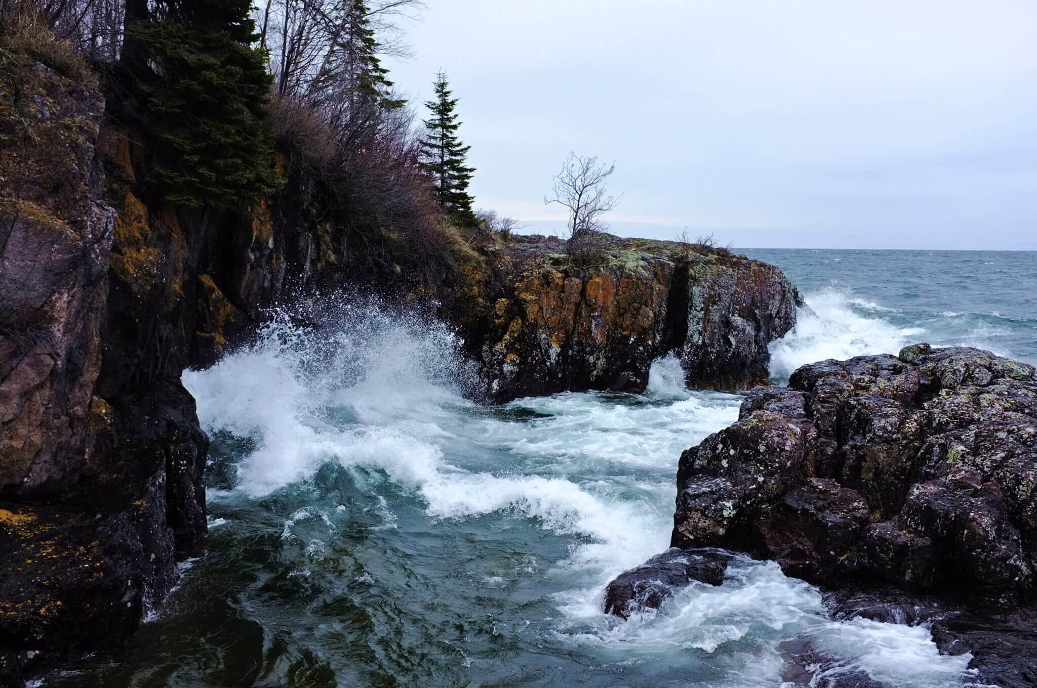 Cove near the mouth of the Temperance river
