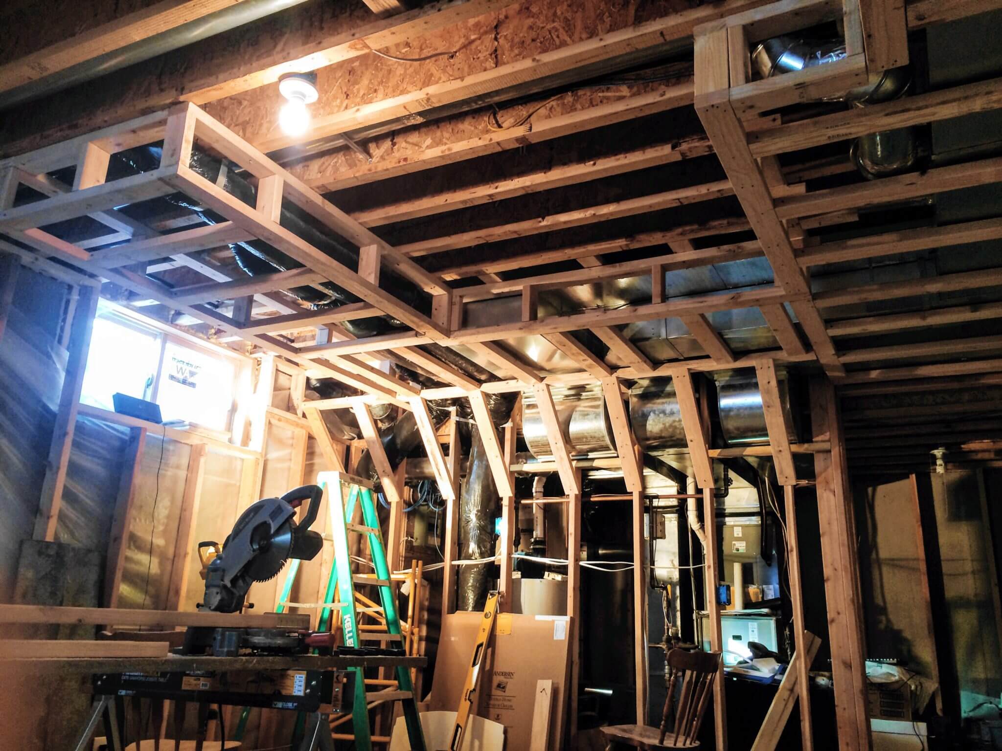 Some of the more complicated soffit framing
