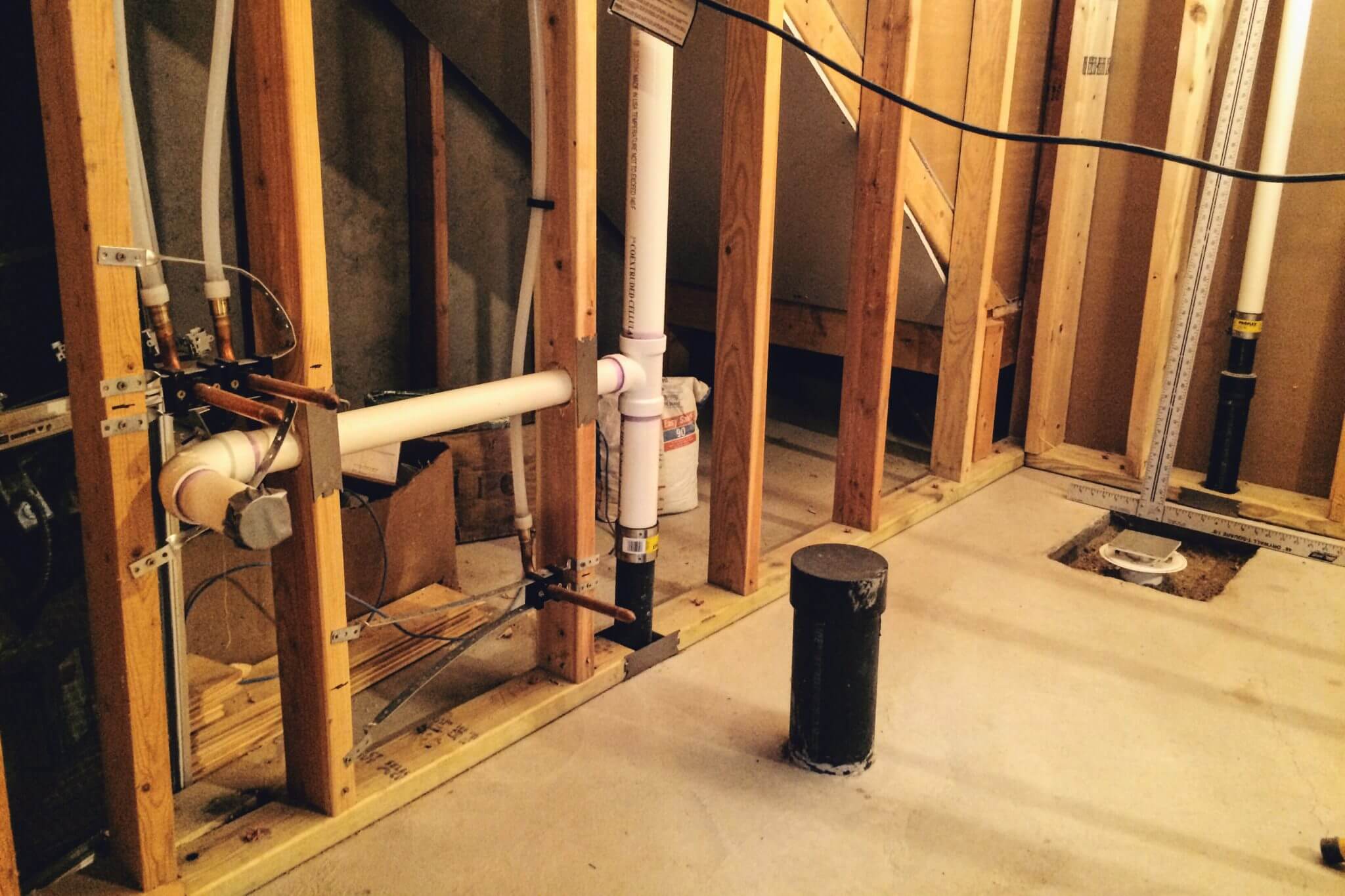 How To Plumb A Finished Basement Bathroom, Wet Bar And Laundry Room